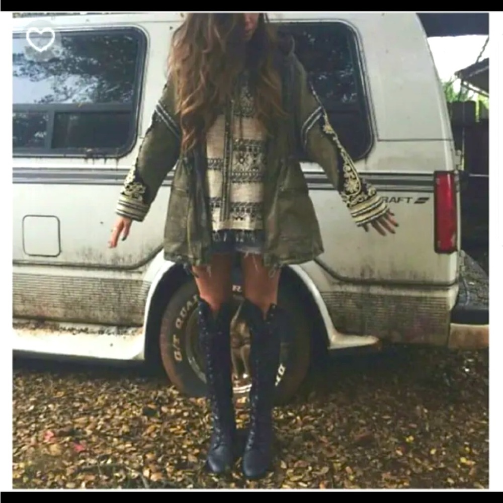 Free People Jeffrey Campbell Joe Lace-Up Boot Size Size 6